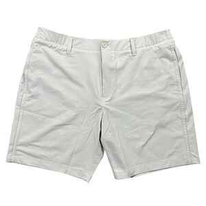 Under Armour Iso-Chill Golf Shorts Mens 40 Light Ivory Storm 9" NEW